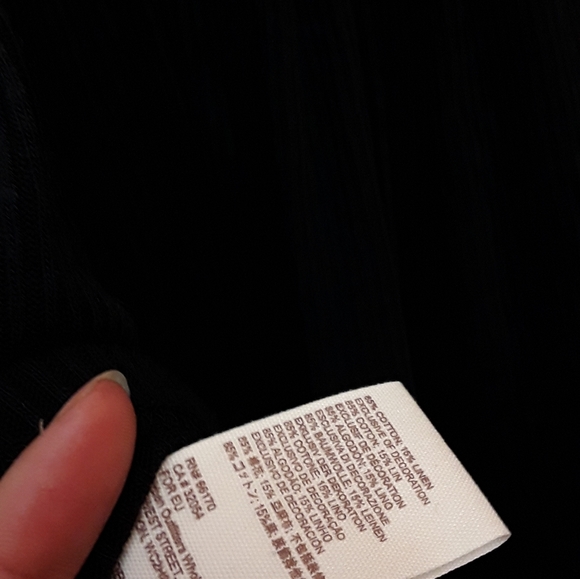 Free People Black Lace Button Peasant Top Set To Stun S P New Tags - Picture 9 of 16